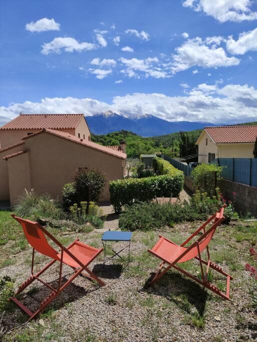 Charmant T2 Moderne Au Calme Avec Jardin Vue Sur Canigou Moltig les Bains Esterno foto